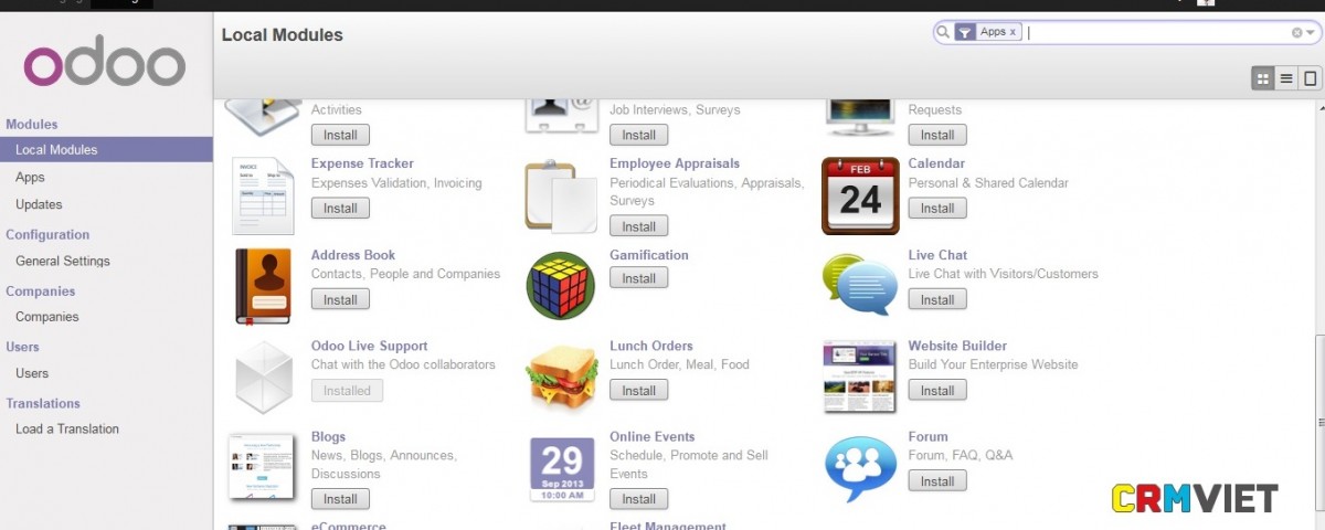 Download phần mềm ERP miễn phí OPOO 8.0.20151217