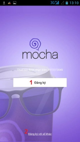 Đăng ký sử dụng Mocha Messenger