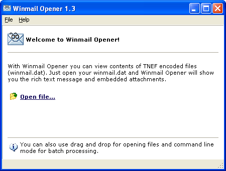 Phần mềm xem email Winmail Opener