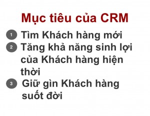 Mục tiêu CRM