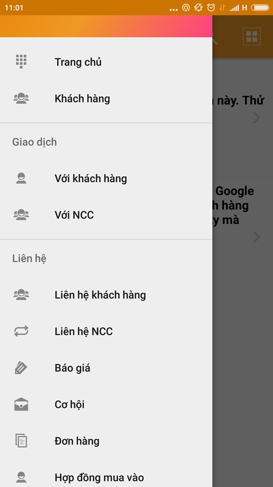 cài đặt phần mềm CRM trên điện thoại