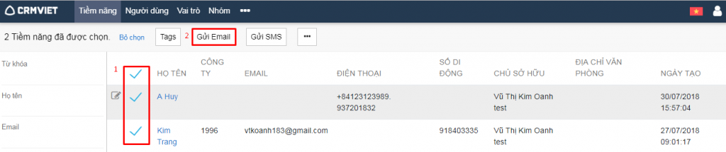 công cụ email marketing