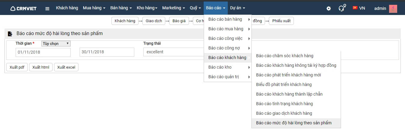 Cập nhật tính năng tháng 11/2018