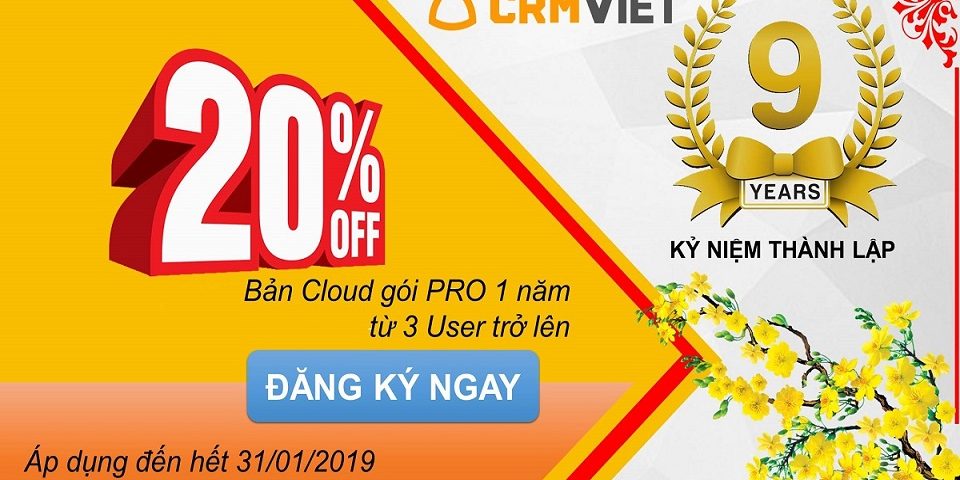 Khuyến mại Crmviet 3.0