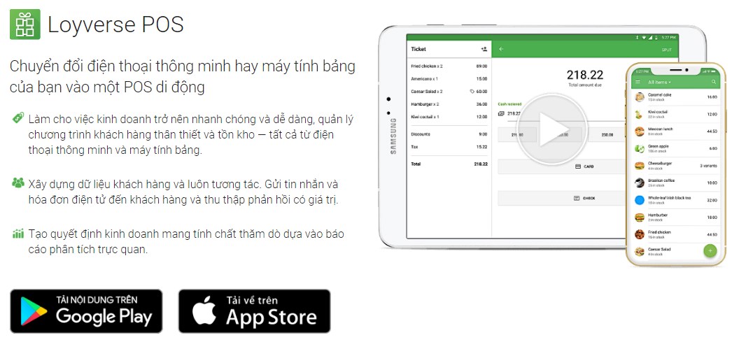 Ứng dụng quản lý bán hàng miễn phí trên điện thoại