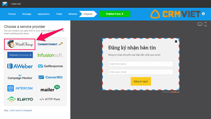 Tặng sản phẩm miễn phí