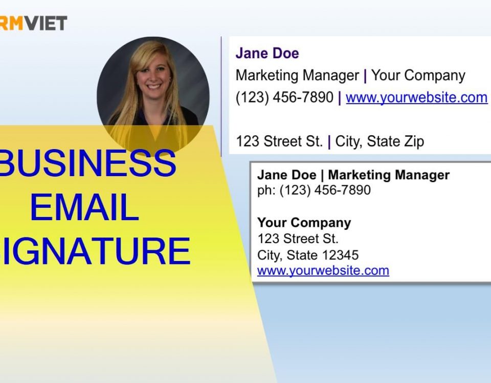 Nguyên tắc xây dựng Business Email Siganture chuyên nghiệp