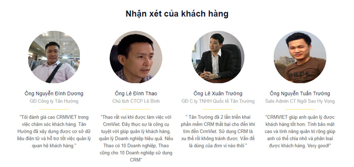 Sử dụng nhận xét của khách hàng thân thiết