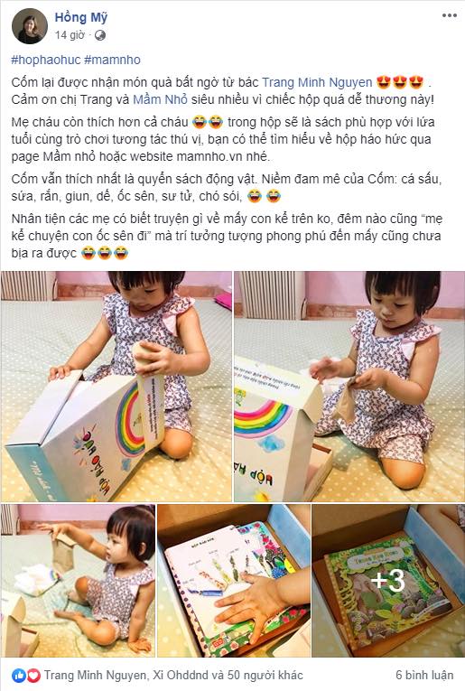 Cảm nhận khách hàng về Hộp háo hức của Mầm nhỏ 2