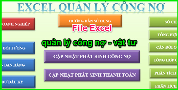 Phần mềm quản lý công nợ bằng excel