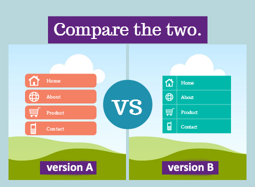 So sánh các page bằng a/b testing