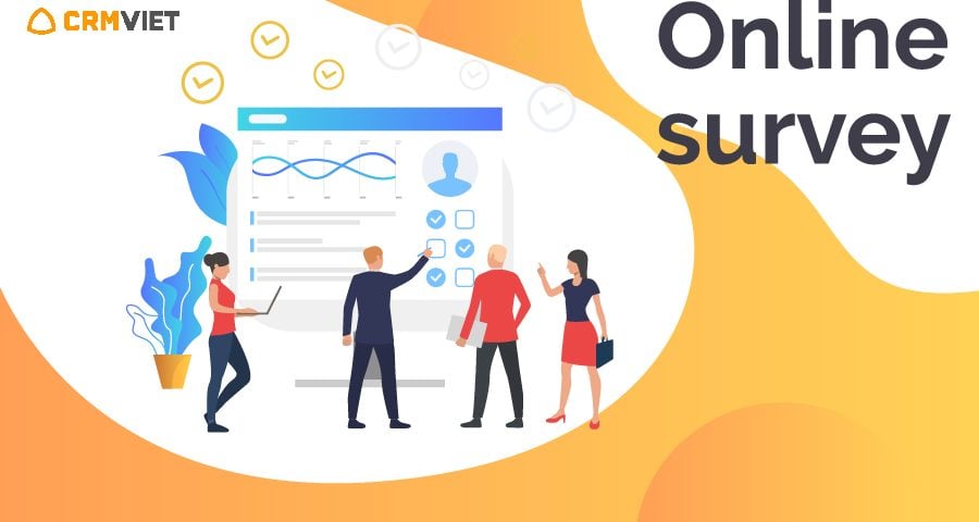 Tính năng survey phần mềm quản lý khách hàng CrmViet